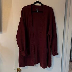 GAP Women's Maroon Cardigan
